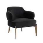 LAATSTE ZWARTE VELVET RICHMOND FAUTEUIL, Ophalen, MODERN, Nieuw, 75 tot 100 cm