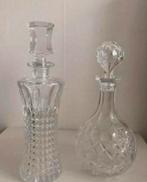 Twee karaffen van glas (geen kristal, denk ik), Ophalen of Verzenden
