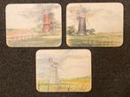 Zelfkruiers molens hardboard prenten, Ophalen of Verzenden, Zo goed als nieuw, Gebouw, Prent