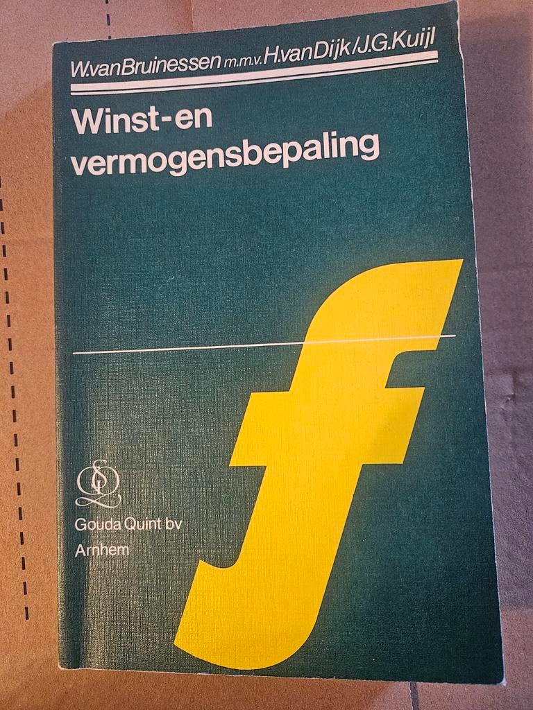Winst- en vermogensbepaling - W. van Bruinessen, Zo goed als nieuw, W. van Bruinessen, Beta, HBO
