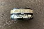 Ixxi complete basisring maat 17,5, Sieraden, Tassen en Uiterlijk, Ringen, IJzer of Staal, Zwart, Ophalen of Verzenden, Zo goed als nieuw
