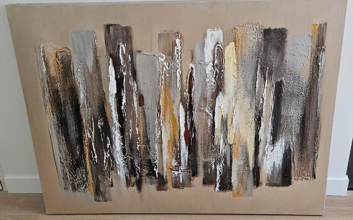 Abstract Schilderij - Moderne Kunst 120x90 cm, Antiek en Kunst, Kunst | Schilderijen | Abstract, Ophalen