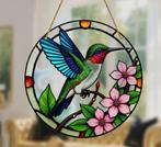 Raamhanger Kolibrie met roze bloemen, Ophalen of Verzenden, Nieuw
