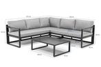 Nieuwe aluminium hoekloungeset van 1195 voor 500 euro, Tuin en Terras, Ophalen, 6 zitplaatsen, Bank, Aluminium