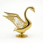 Zwaan 24k goud verguld met Bohemia kristallen, Pjmink@casema.nl, Nieuw, Ophalen of Verzenden, Mvm detalhandel