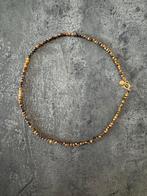 Tijgeroog Ketting - 44cm, Ophalen of Verzenden, Nieuw, Bruin