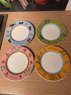 4 Babette Harms Ontbijtbordjes, Ophalen of Verzenden, Zo goed als nieuw, Bord(en), Overige stijlen