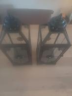 Windlichten, Huis en Inrichting, Woonaccessoires | Kandelaars en Kaarsen, Ophalen, Zo goed als nieuw, Metaal