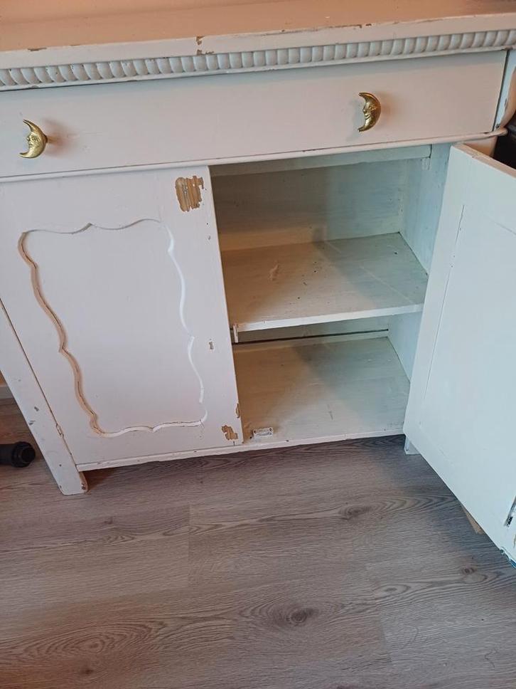 Vintage Dressoir/Buffetkast met deuren, Huis en Inrichting, Kasten | Buffetkasten, Gebruikt, Minder dan 100 cm, 100 tot 150 cm