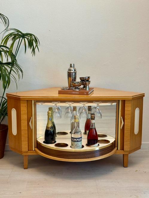 Vintage ‘speakeasy’ barkastje minibar jaren ‘60, Huis en Inrichting, Barren, Gebruikt, Ophalen