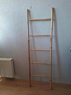 Decoratieve bamboe ladder, Ophalen, Zo goed als nieuw, Bruin, Handdoekenrek