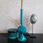 Gave set groen hars epoxy doos en kandelaar | light en livin, Overige materialen, Nieuw, Ophalen of Verzenden, X