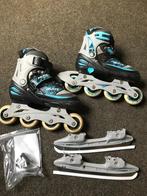 Nijdam combi skeelers/schaatsen maat 31-34, Overige merken, Verstelbaar, Inline skates 4 wielen, Gebruikt