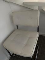 Witte designstoel met chromen frame – scherp geprijsd!, Ophalen, Wit, Zo goed als nieuw, Eén