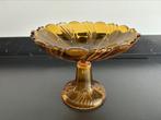 Art Deco fruitschaal Val St Lambert amberkleur, Antiek en Kunst, Ophalen of Verzenden