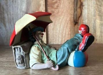 Gilde Clown "Vermoeide reiziger" beschikbaar voor biedingen