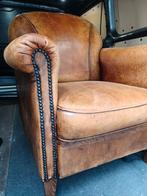 Vintage Leren Fauteuil, Huis en Inrichting, Fauteuils, Ophalen of Verzenden