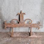 1x Brocante kapstokje rekje met 2 haakjes roest *Etage3*, Gebruikt, ., Ophalen of Verzenden, .