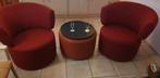 2 Rolf Benz Fauteuil 684 SE  met hocker en dienblad, Hout, Minder dan 75 cm, Bert plantagie montis gelderland leolux, Ophalen of Verzenden