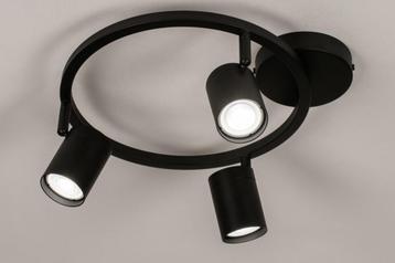 spots rond 35cm zwart of goud messing keuken bank bed lamp beschikbaar voor biedingen