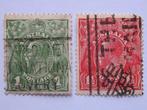 2 postzegels Australië, Nr. 65 en 66, 1926, George V, Postzegels en Munten, Postzegels | Oceanië, Verzenden, Gestempeld