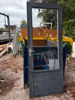 hardhouten buitendeur, 75 tot 150 cm, Gebruikt, Deurkozijn, Ophalen of Verzenden
