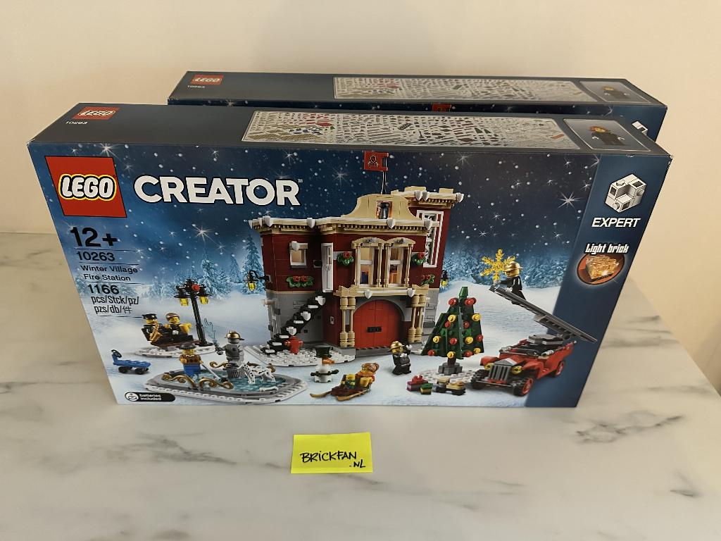 LEGO 10263 Winter Village Fire Station, Ophalen of Verzenden, Nieuw, Complete set, Lego