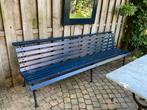 Blauwe Tuinbank 2,15m, Ophalen, Gebruikt, Hout