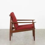 Svend Age Eriksen Teak Lounge Chair Glostrup Mobelfabrik, Gebruikt, 75 tot 100 cm, 50 tot 75 cm, Hout