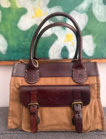 La Martina Saddlery handtas, canvas & leer – handgemaakt beschikbaar voor biedingen