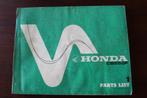 Honda CB550F 1975 motorcycle parts list CB 550 F, Ophalen of Verzenden, Honda