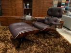 Vitra Lounge Chair + Ottoman premium leder Plum nieuw 2024, Ophalen of Verzenden, Nieuw, Rond