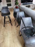 4 Eetkamerstoelen, 2 krukken, Ophalen, Gebruikt, 30 tot 60 cm