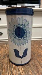 Vaas bloempot plantenhouder voorraad pot keukenpot, Blauw, Aardewerk of Porselein, Ophalen of Verzenden, Zo goed als nieuw