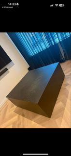 Zwarte Vissengraat Salontafel 100x100, Huis en Inrichting, Tafels | Salontafels, Gebruikt, 100 tot 150 cm, Ophalen of Verzenden