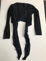 Vestje/bollero zwart met blauwe rand travelstof maat 38, Kleding | Dames, Ophalen of Verzenden, Gedragen, Maat 38/40 (M), Zwart