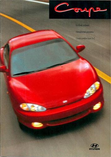 Brochure Hyundai Coupe Juli 1996 beschikbaar voor biedingen