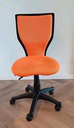 Oranje, zwarte bureaustoel, verstelbaar., Ophalen, Zo goed als nieuw, Oranje, Bureaustoel