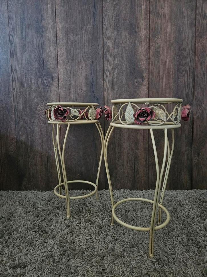 Vintage franse bijzettafeltjes, Antiek en Kunst, Antiek | Meubels | Tafels, Ophalen