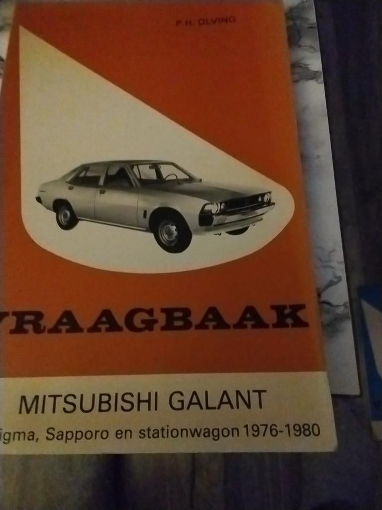 Mitsubishi Galant vraagbaak 1976-1980, Ophalen of Verzenden, Gelezen, Mitsubishi, F.H. Olving