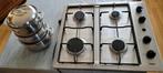 Pelgrim gasstel plus pannenset, Witgoed en Apparatuur, Fornuizen, Ophalen, Gebruikt, Minder dan 85 cm, 4 kookzones