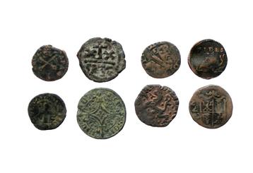 Europa lot met 8 oude munten (incl. zeldzaam) beschikbaar voor biedingen