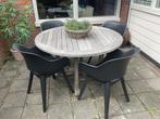 Tuinmeubilair, Tuin en Terras, Tuinsets en Loungesets, Ophalen, 4 zitplaatsen, Gebruikt, Teakhout