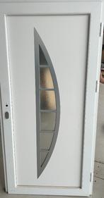 Aluminium voordeur 98 x 200 cm Rechts Wit, 80 tot 100 cm, Nieuw, Ophalen of Verzenden, Buitendeur