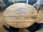 Ronde eettafel van hout, Ophalen, Gebruikt, Rond, Vijf personen of meer