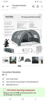 Tent, Ophalen of Verzenden, Nieuw, Tot en met 6