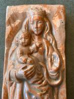 Keramiek plaquette van Maria en kind, Antiek en Kunst, Ophalen of Verzenden