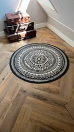 Buitenkleed tuinkleed binnenkleed rond zgan 120 cm zwart, Ophalen, Zwart, Rond, Bohemian