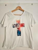 T-shirt met leeuw afbeelding, maat S, Wit, Ophalen of Verzenden, Zo goed als nieuw, Korte mouw