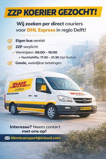 ZZP KOERİER GEZOCHT